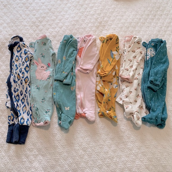 Carter's Pajamas Newborn Baby Girl Sleeper Bundle Poshmark